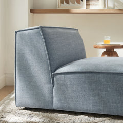 Restore Sky Performance Fabric Upholstered Armless Modular Chair - Ornate Home