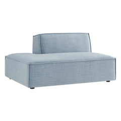 Restore Sky Performance Fabric Upholstered Left-Facing Armless Modular Chaise - Ornate Home