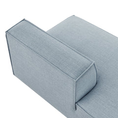 Restore Sky Performance Fabric Upholstered Left-Facing Armless Modular Chaise - Ornate Home