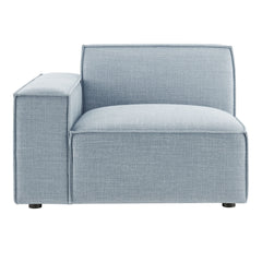 Restore Sky Performance Fabric Upholstered Left-Facing Modular Lounge Chair - Ornate Home