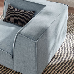 Restore Sky Performance Fabric Upholstered Modular Corner Chair - Ornate Home