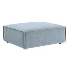 Restore Sky Performance Fabric Upholstered Modular Ottoman - Ornate Home