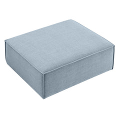Restore Sky Performance Fabric Upholstered Modular Ottoman - Ornate Home