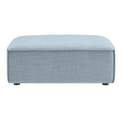 Restore Sky Performance Fabric Upholstered Modular Ottoman - Ornate Home
