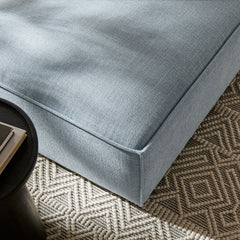 Restore Sky Performance Fabric Upholstered Modular Ottoman - Ornate Home