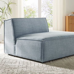 Restore Sky Performance Fabric Upholstered Right-Facing Armless Modular Chaise - Ornate Home