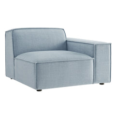 Restore Sky Performance Fabric Upholstered Right-Facing Modular Lounge Chair - Ornate Home
