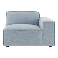 Restore Sky Performance Fabric Upholstered Right-Facing Modular Lounge Chair - Ornate Home