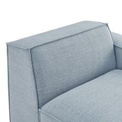 Restore Sky Performance Fabric Upholstered Right-Facing Modular Lounge Chair - Ornate Home