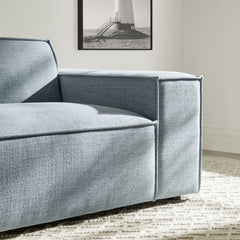 Restore Sky Performance Fabric Upholstered Right-Facing Modular Lounge Chair - Ornate Home