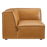 Restore Tan 8-Piece Vegan Leather Sectional Sofa - Ornate Home