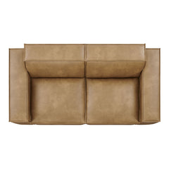 Restore Toast 2-Piece Vegan Leather Modular Loveseat - 40.6x83.4" - Ornate Home