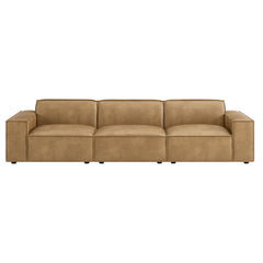 Restore Toast 3-Piece Vegan Leather Modular Sofa Set - Ornate Home