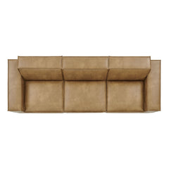 Restore Toast 3-Piece Vegan Leather Modular Sofa Set - Ornate Home