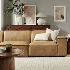 Restore Toast 3-Piece Vegan Leather Modular Sofa Set - Ornate Home