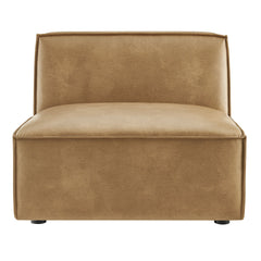 Restore Toast Vegan Leather Armless Modular Chair - Ornate Home
