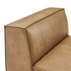 Restore Toast Vegan Leather Armless Modular Chair - Ornate Home