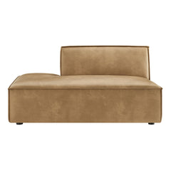 Restore Toast Vegan Leather Left-Facing Armless Modular Chaise - Ornate Home
