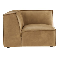 Restore Toast Vegan Leather Modular Corner Chair - Ornate Home