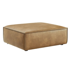 Restore Toast Vegan Leather Modular Ottoman - Ornate Home