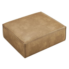 Restore Toast Vegan Leather Modular Ottoman - Ornate Home