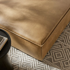 Restore Toast Vegan Leather Modular Ottoman - Ornate Home