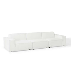 Restore White 3-Piece Sectional Sofa - Ornate Home