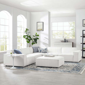 Restore White 6-Piece Sectional Sofa - 122.50x122.50" - Ornate Home