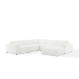 Restore White 6-Piece Sectional Sofa - 122.50x122.50" - Ornate Home