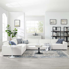 Restore White 6-Piece Sectional Sofa - 122x163" - Ornate Home