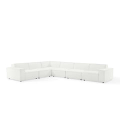 Restore White 6-Piece Sectional Sofa - 122x163" - Ornate Home