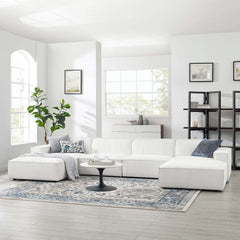 Restore White 6-Piece Sectional Sofa - 75.5x164" - Ornate Home