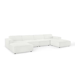 Restore White 6-Piece Sectional Sofa - 75.5x164" - Ornate Home