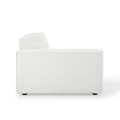 Restore White Left-Arm Sectional Sofa Chair - Ornate Home