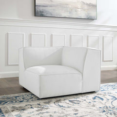 Restore White Sectional Sofa Corner Chair - Ornate Home