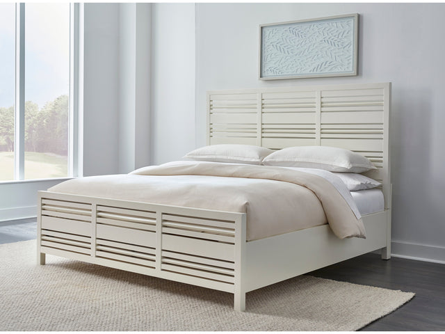 Retreat Slatted Platform Bed in Snowfall - Ornate Home