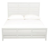 Retreat Slatted Platform Bed in Snowfall - Ornate Home