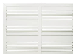Retreat Slatted Platform Bed in Snowfall - Ornate Home