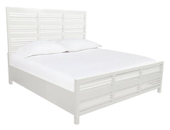 Retreat Slatted Platform Bed in Snowfall - Ornate Home