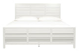 Retreat Slatted Platform Bed in Snowfall - Ornate Home