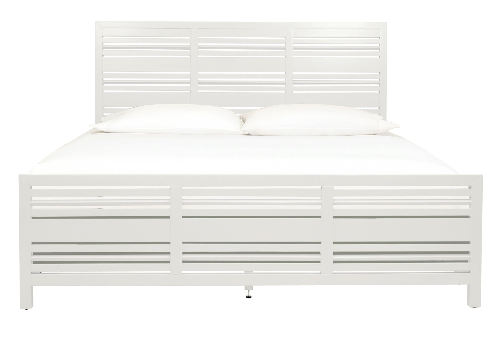 Retreat Slatted Platform Bed in Snowfall - Ornate Home