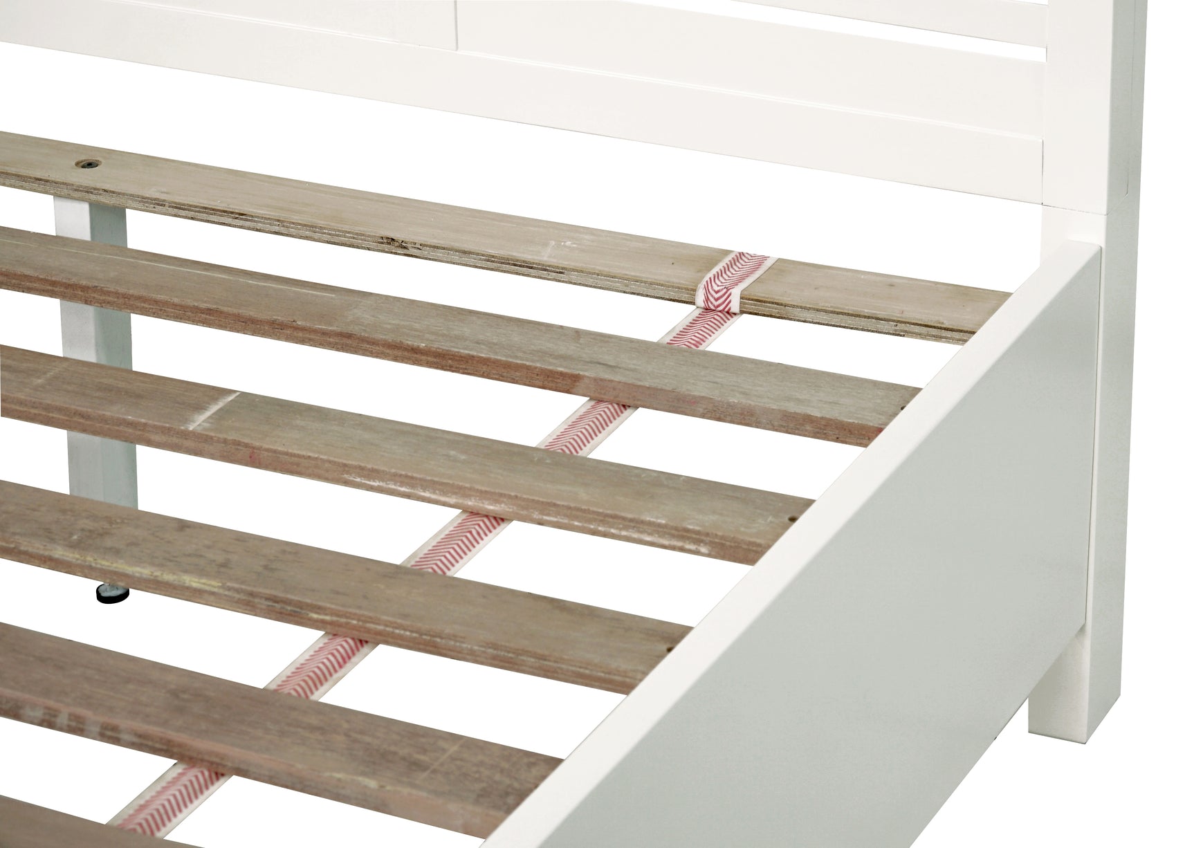 Retreat Slatted Platform Bed in Snowfall - Ornate Home