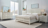 Retreat Slatted Platform Bed in Snowfall - Ornate Home