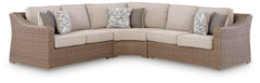 Revare Beach Beige 3-Piece Outdoor Sectional - Ornate Home