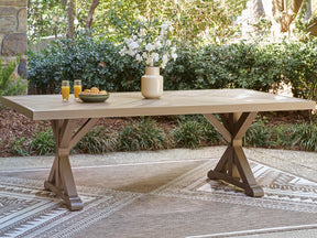 Revare Beach Beige Outdoor Dining Table - Ornate Home