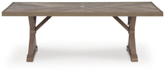 Revare Beach Beige Outdoor Dining Table - Ornate Home