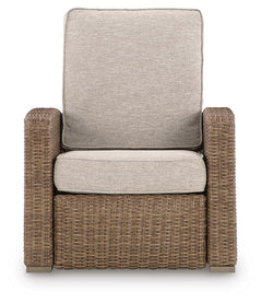 Revare Beach Beige Outdoor Recliner - Ornate Home