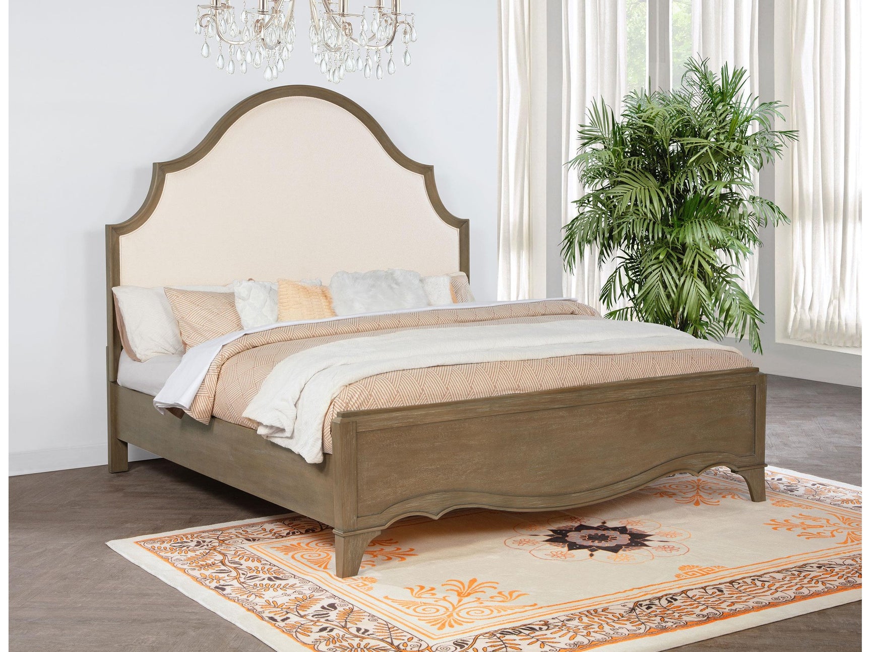Revello Washed Mango 67-inch California King Panel Bed - Ornate Home