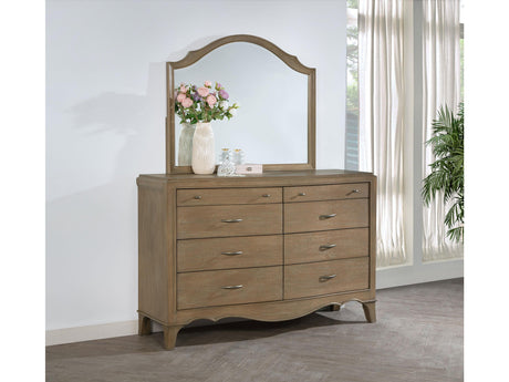 Revello Washed Mango 8-drawer Bedroom Dresser with Mirror - Ornate Home