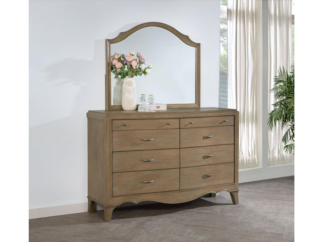Revello Washed Mango 8-drawer Bedroom Dresser with Mirror - Ornate Home